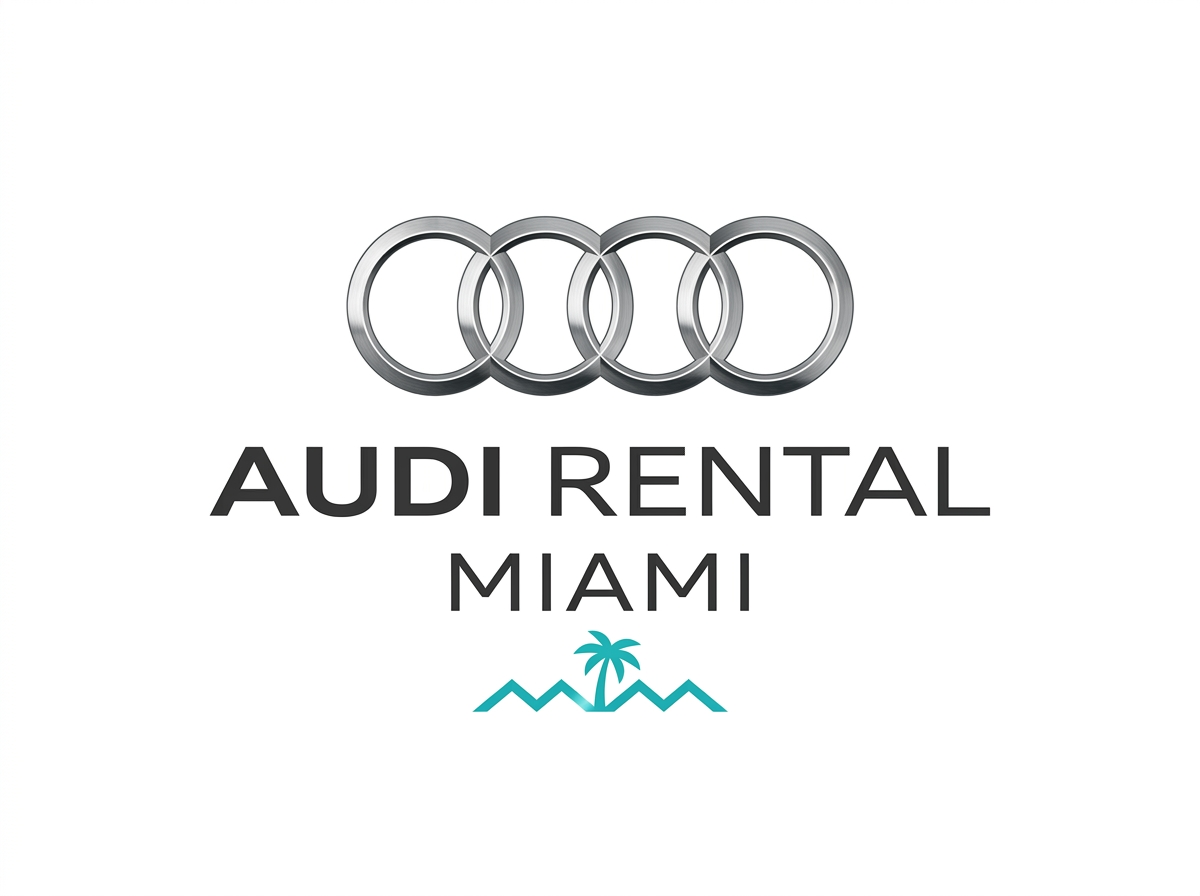 Audi four rings logo for Audi rental Miami